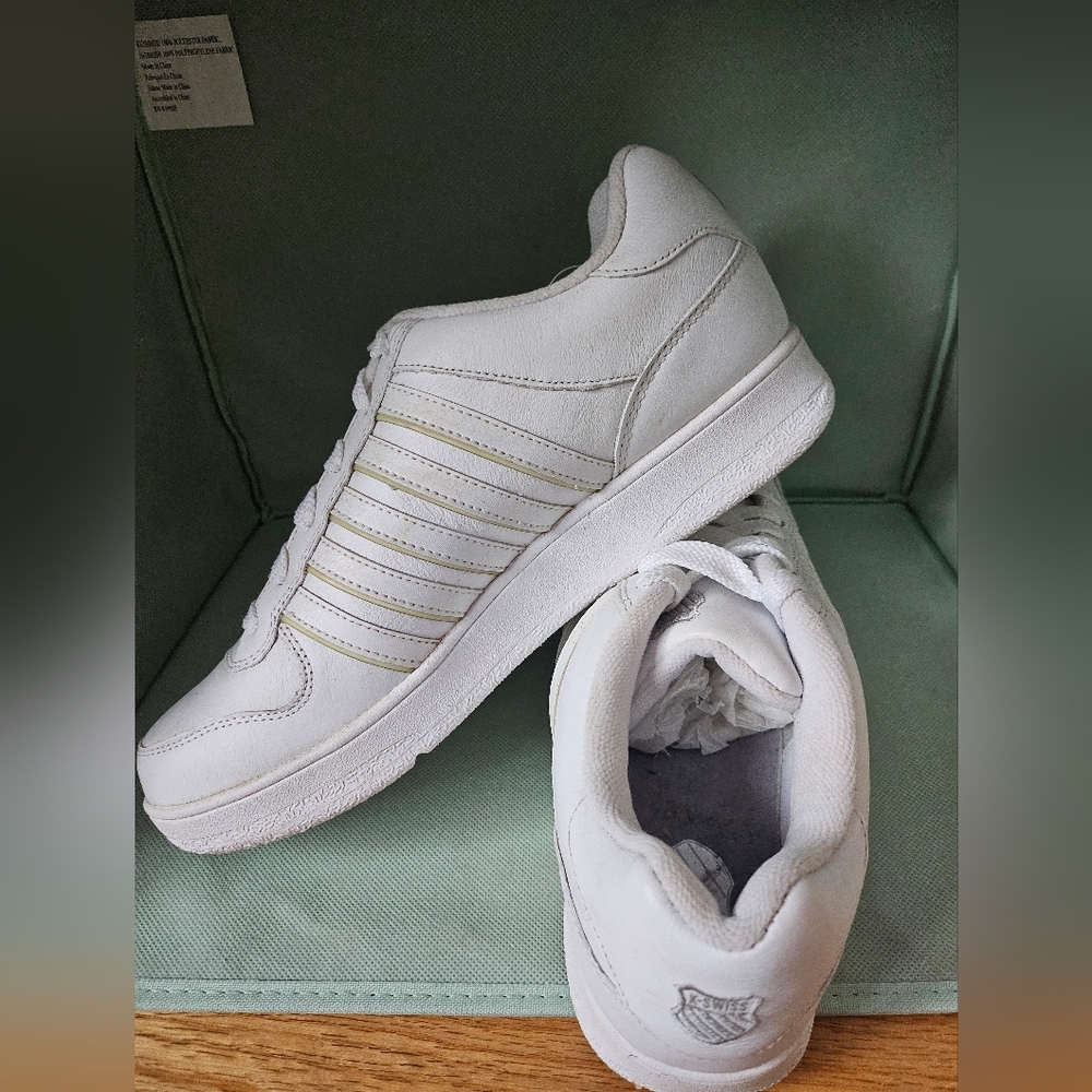 K-Swiss White Men's  Court Palisades Sneakers- NEW
